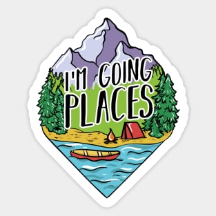 I'm Going Places Sticker